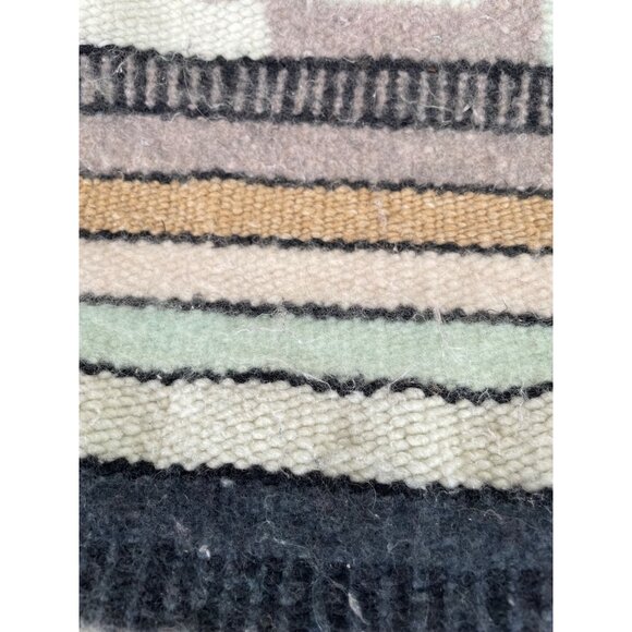 Vintage 1960s Alpaca Wool Saddle Blanket Rug Southwestern - Picture 10 of 14